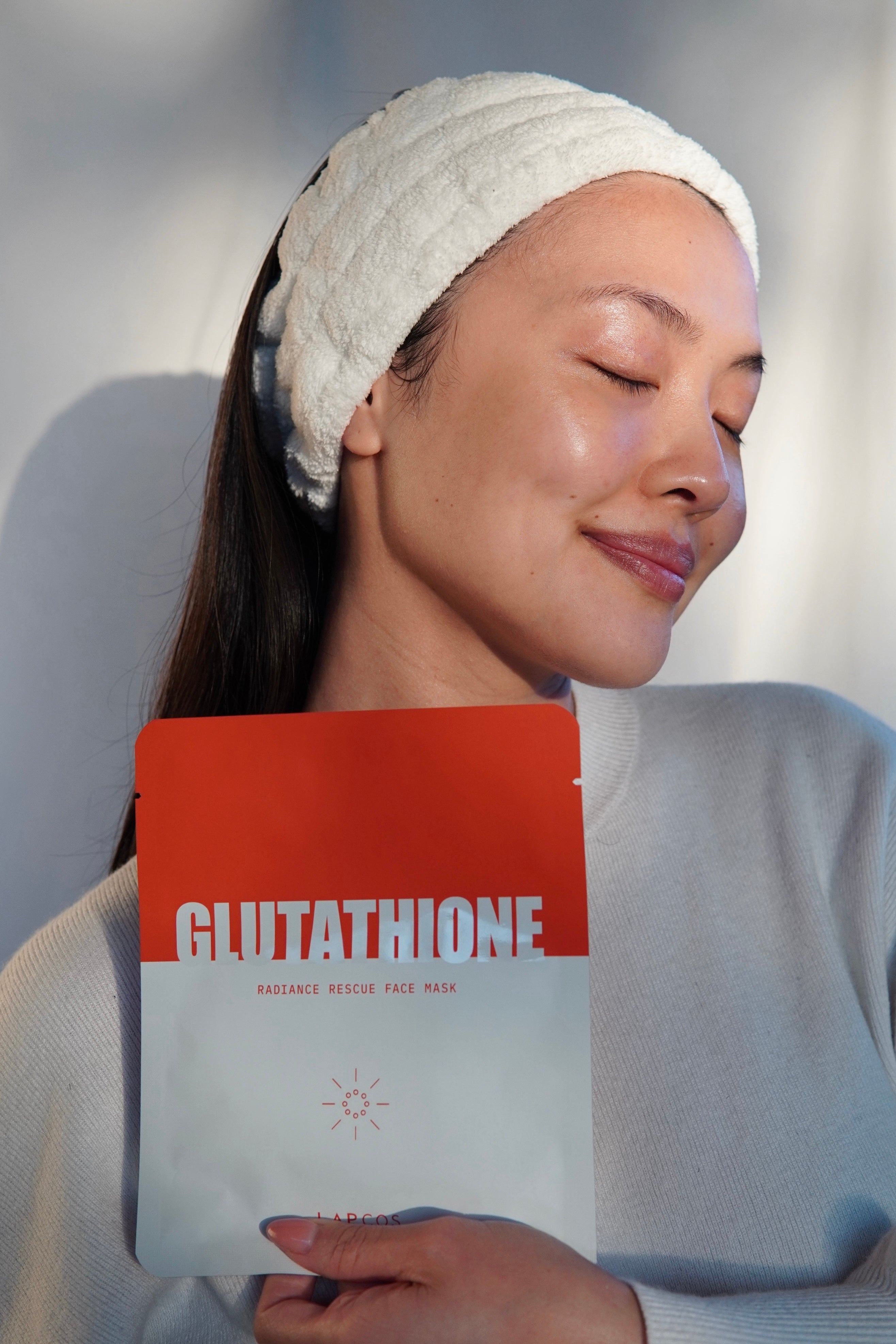 LAPCOS GLUTATHIONE BRIGHTENING SHEET MASK SET KBEAUTY SHEET MASK WITH NIACINAMIDE